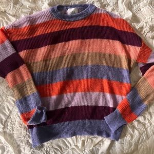 EUC J.O.A. Crewneck Striped Sweater
